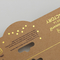 डाई कट डिजाइन अनुकूलित क्राफ्ट फोल्डिंग हैडर कार्ड गोल्ड लोगो मुद्रित