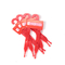 घोड़े के उपकरण बेल्ट दो प्रांगों के लिए लाल रंग का कस्टम लोगो प्लास्टिक बेल्ट हैंगर